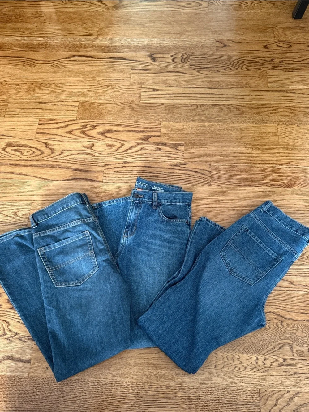 The Children's Place Blue Denim Jeans Trio for Kids